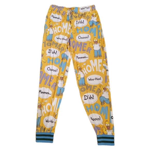 Simpsons Other - Simpsons  Homer Mens Pajamas Pants Size Large Yellow